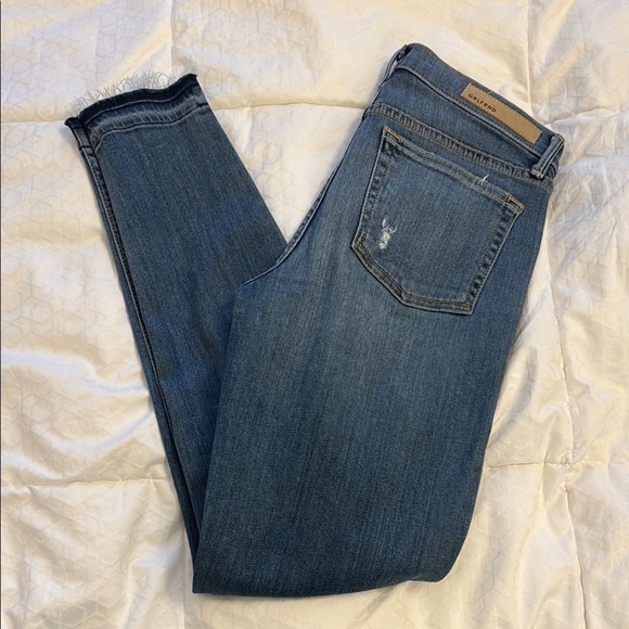 GRLFRND Candice Blue Skinny Jeans with Distressed Details - Picture 7 of 8